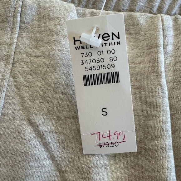 NWT Haven Well Within Jogger Sweatpant / Lightweight / Small - Picture 2 of 11